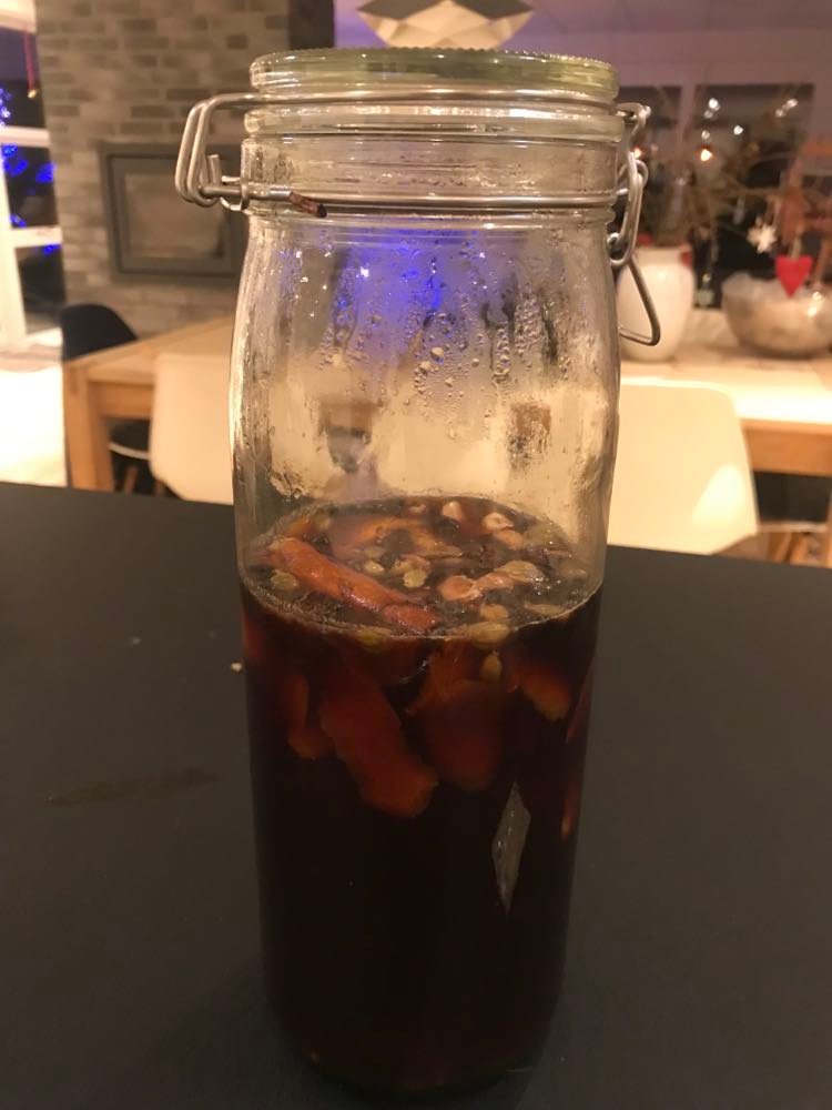 gløgg ekstrakt på glas