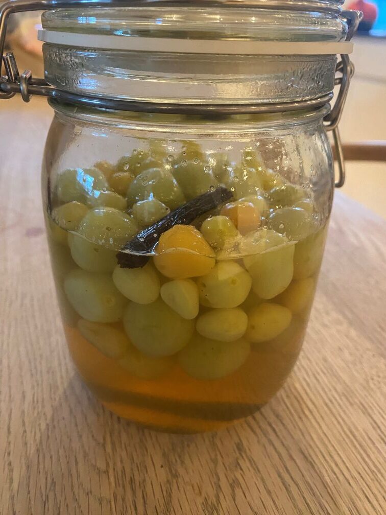 Sød syltede grønne tomater